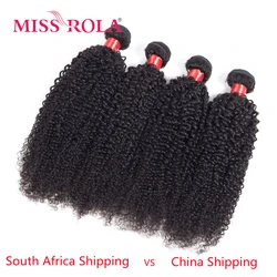 Miss Rola hair Brazilian Kinky Curly Hair Bundles Remy 100% Human Hair Weave Natural Color 8-26 inch Hair Extension 3 Pcs