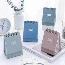 Agenda-Organizer Desktop-Paper Scheduler-Table-Planner Dual-Daily Yearly Mini Morandi
