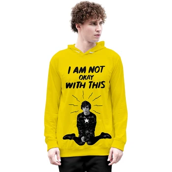 

I Am Not Okay with This Printed 3d Hoodies Pullover Men Women Hoodie Hoody Tops Fashion Long Sleeve Unisex 3D Hooded Sweatshirts