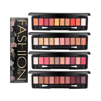 

New 10 Colors Fashion Eye Shadow Pearly Matte Palette Natural Make Up Long Lasting Eyeshadow Cosmetics Set With Brush