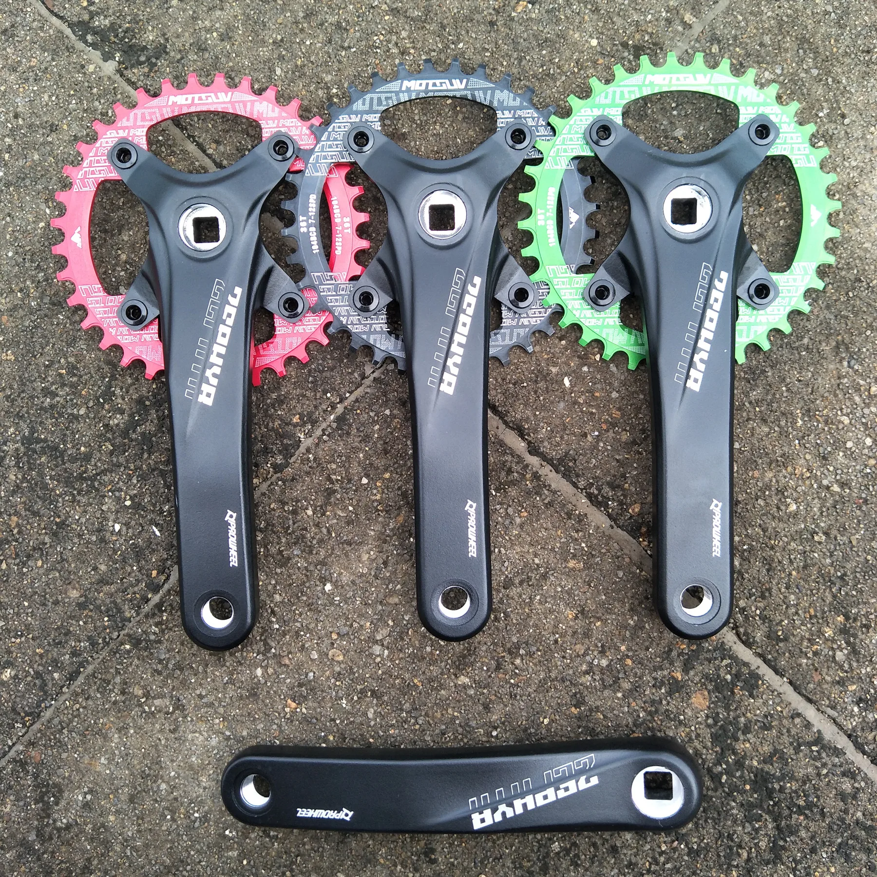 Prowheel MTB Mountain Bicycle crank sprocket 104BCD Bike Square Hole