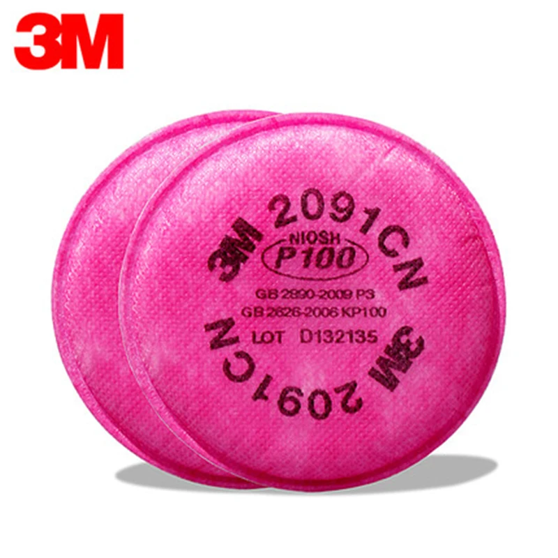 

3M 2091 particle filter P100 is suitable for 3M 6800 7502 6200 series respirator dust mask free delivery