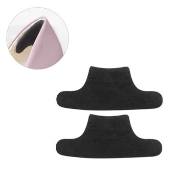 

4 Pairs Thickened Anti-Slip Foot Heel Stickers Practical Heel Piece Protectors Convenient Heels Back Pads for Women Female (Blac