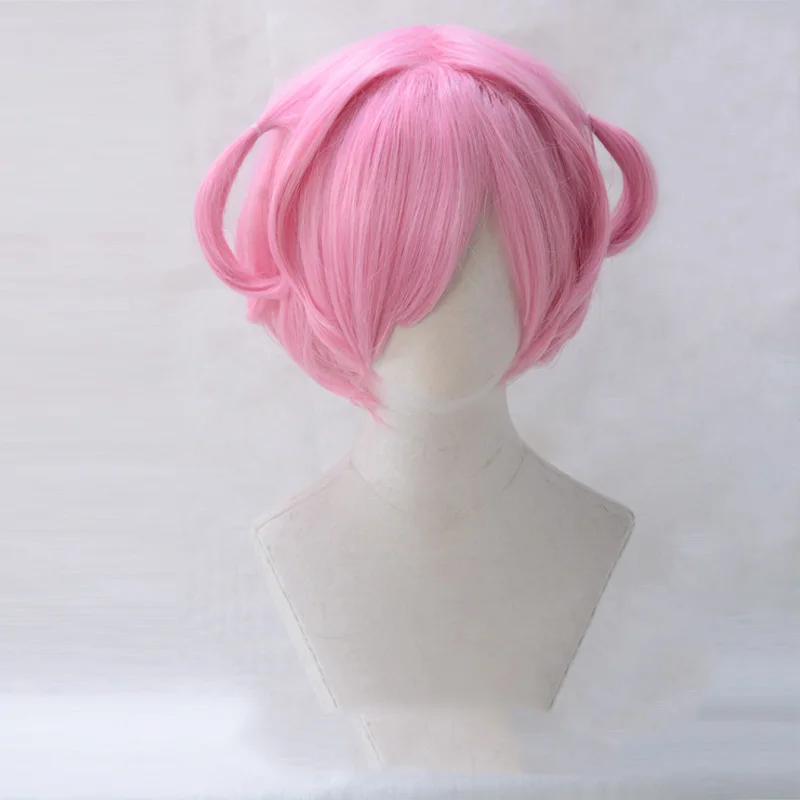 

Doki Doki Literature Club Costume Natsuki Cosplay Wig Heat Resistant Synthetic Hair Wig Cap Adult Halloween Party Outfit Props