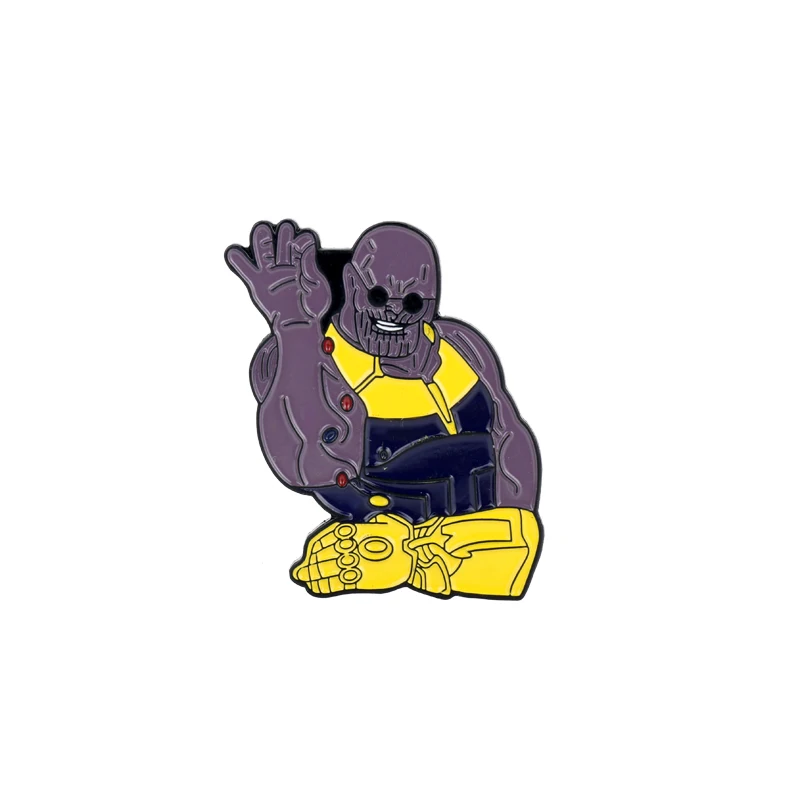 Модные забавные Thanos Infinity Gauntlet Железный человек I Love U 3000 металлическая Глянцевая заколка и броши фильм ювелирные изделия для нагрудного значка - Окраска металла: D551