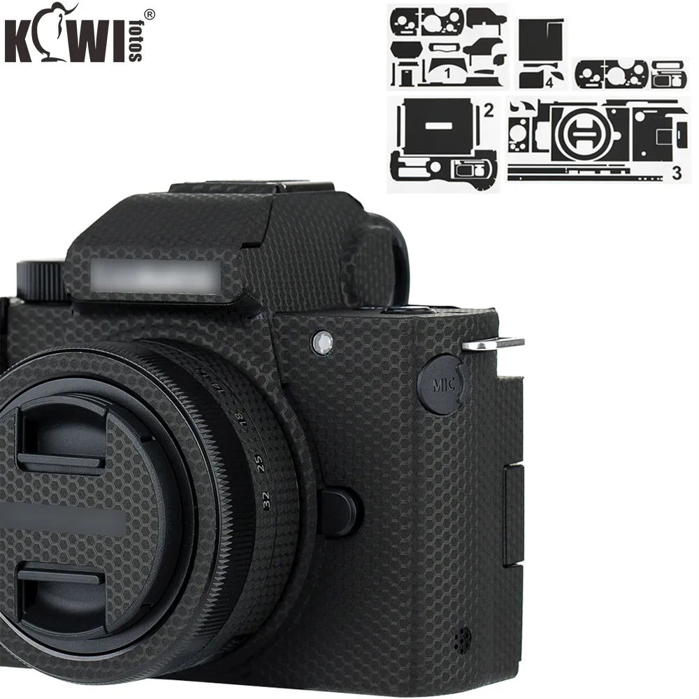 Kiwi Anti-Scivolo Macchina Fotografica Autoadesivo Del Corpo Di Pellicola Protettiva Della Pelle Kit Per Panasonic Dc-G100 G110 Copertura Della Protez