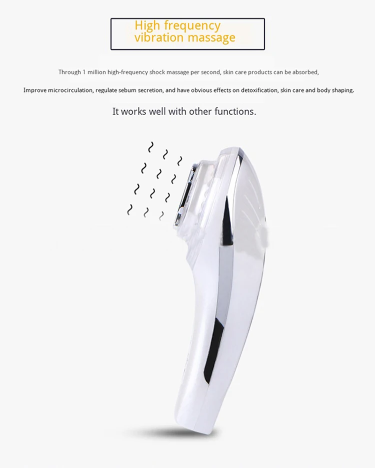  Face Radio Frequency Machine Whitening Skin Rejuvenation Microcurrent Massager For Face Vibration S