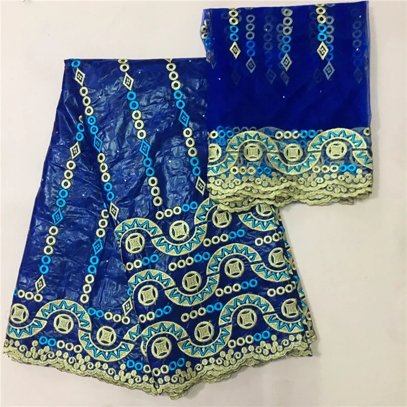 Новое поступление африканская Базен riche ткань с бисером шнур кружевная ткань морская парча ткань для свадьбы KY091408