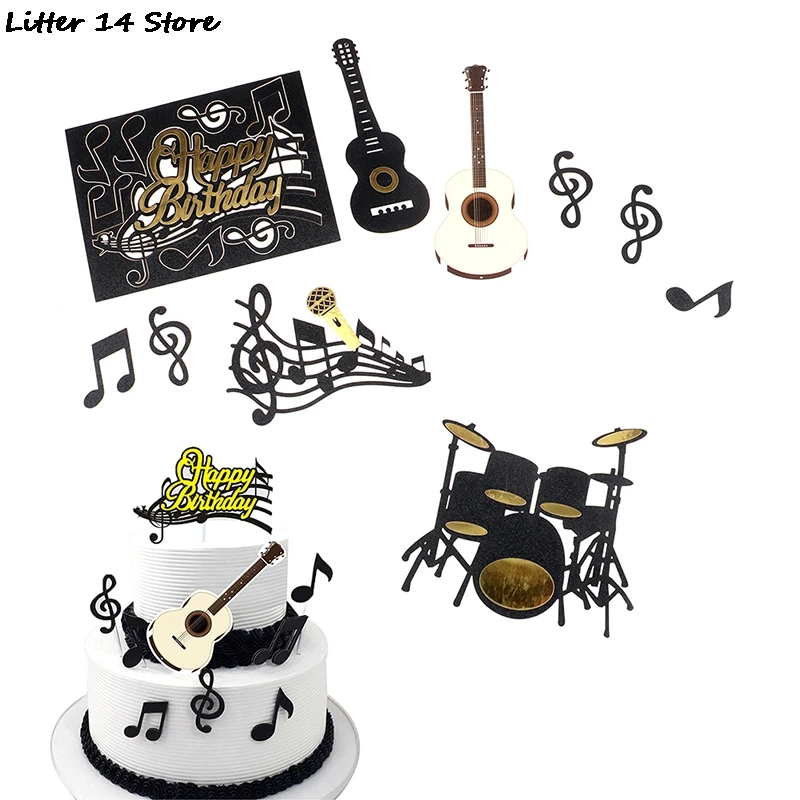 1Set Musical Note Cake Topper