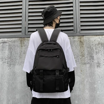 

Women Solid Color Backpack Casual Rucksack for Teenage Girls Large Capacity School Bookbag Travel Daypack