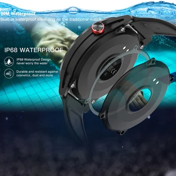 

Smart Watch Full Contact Round Sn IP68 Waterproof Heart Rate Monitor Multi Sport Fitness Tracker