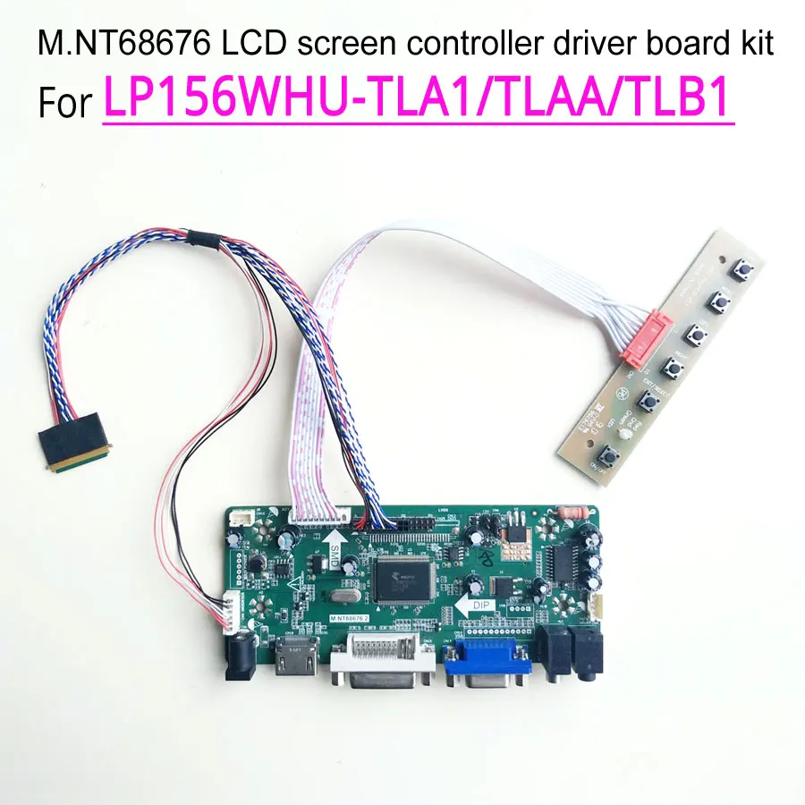 TL A1 for LP156WHB-TLA1//TLA2//TLB1//TLB2 1366768 VGA HDMI DVI M.NT68676 Screen Controller Drive Board Notebook LCD WLED 40-Pin LVDS kit LP156WHB