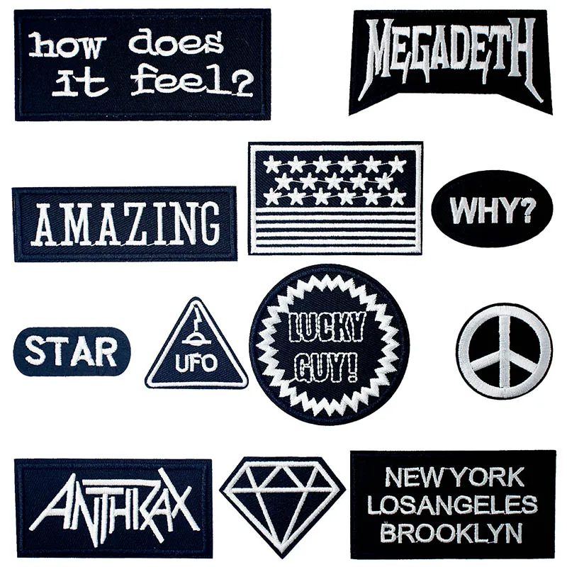 Черные Слова Девиз флаг пришить одежду ремонт одежды tab знак штамп для изменения