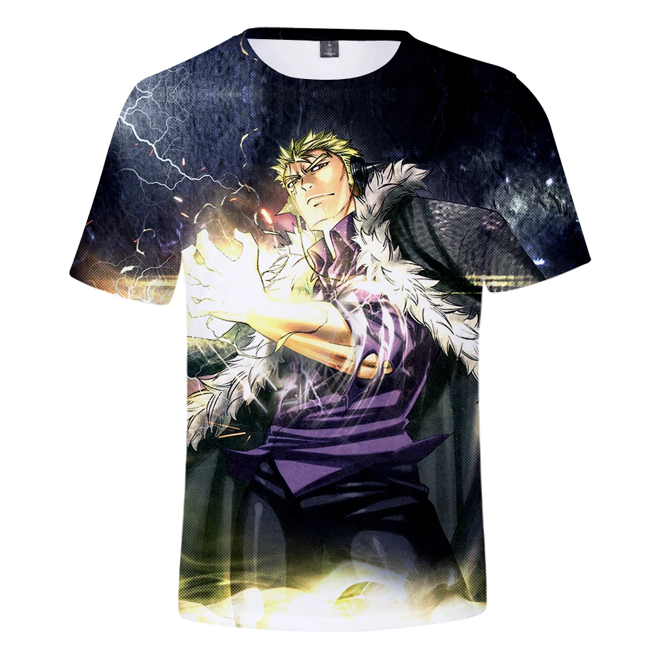 2021 Fairy Tail 3D Print T Shirt Men Women Hip Hop Harajuku Streetwear Short Sleeve Kids/Children Sweatshir | Мужская одежда