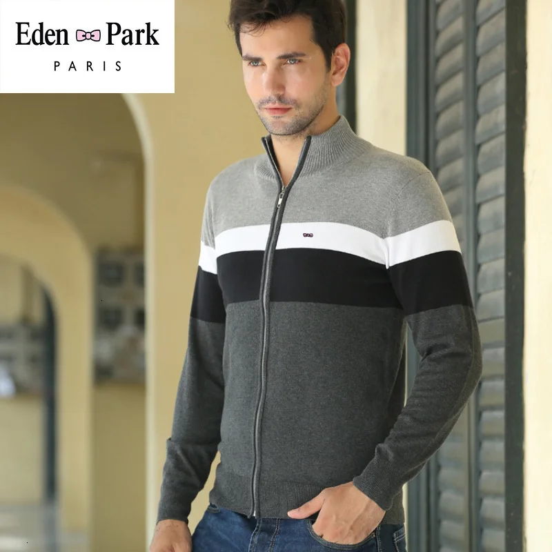 Eden Park Chandail мужская куртка стильные лоскутные куртки Осенняя спортивная куртка на молнии зимние кардиганы chaqueta hombre