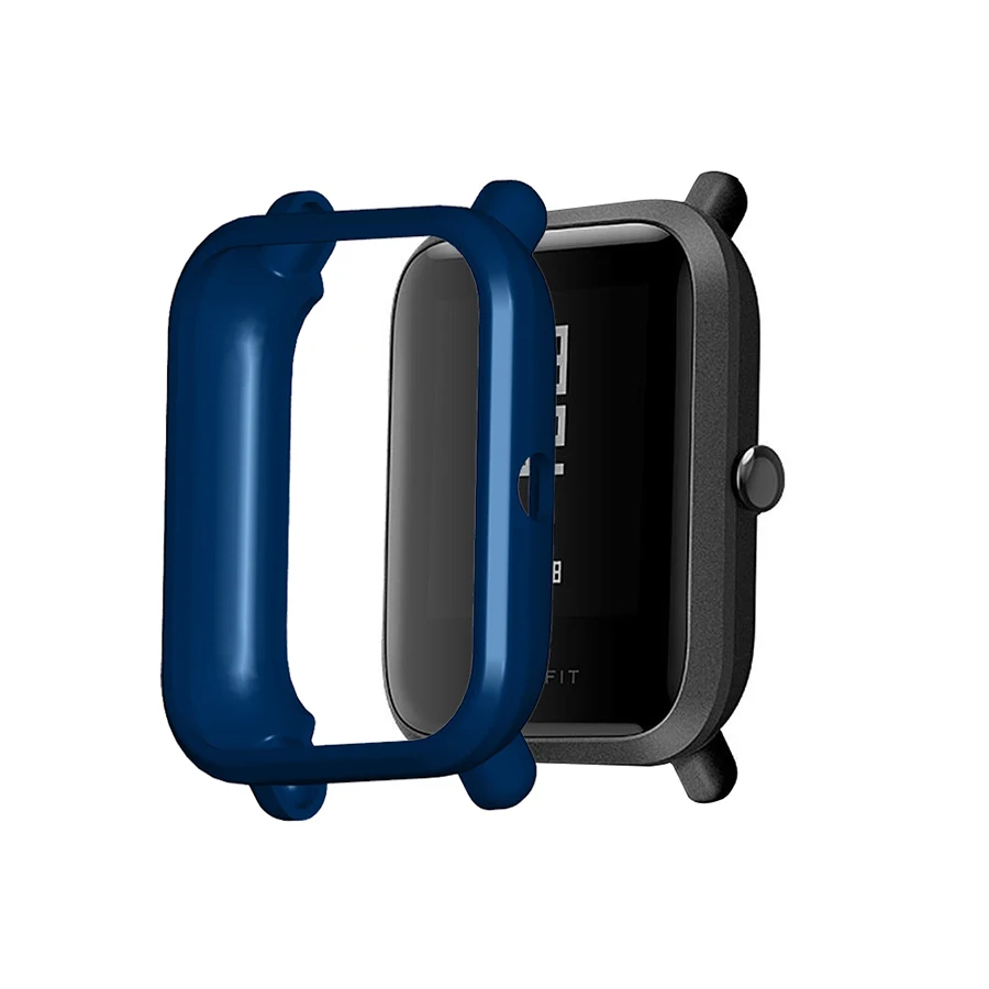 Мягкая термополиуретановая крышка-чехол защитная оболочка для Xiaomi Huami Amazfit Bip Youth/Lite Смарт-часы бампер крышка