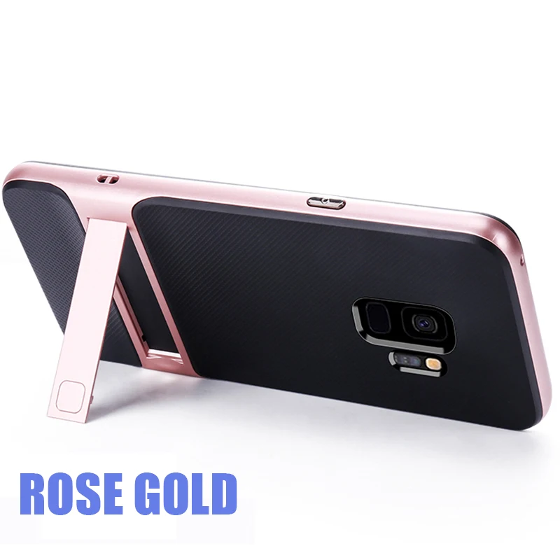 Pink ZNP Роскошные подставки полное покрытие чехол для samsung Galaxy J4 J6 A6 A8 плюс держатель чехол для телефона для samsung A9 A7 A5 J7 J8 чехол Shell - Цвет: Pink