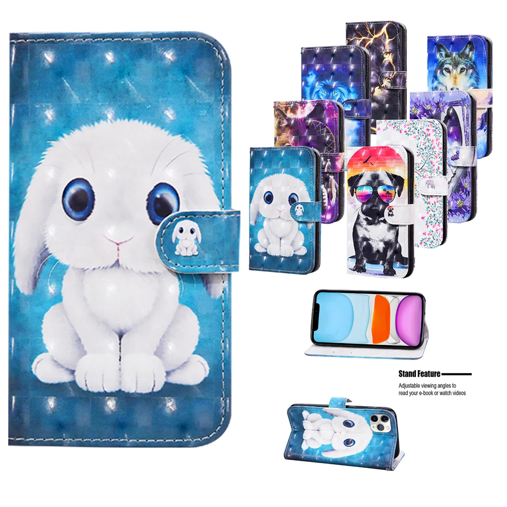 Чехол книжка для iPhone 12 11 Pro Max X XR XS 8 7 Plus SE 2020 12Mini Wallet Cover PU противоударный