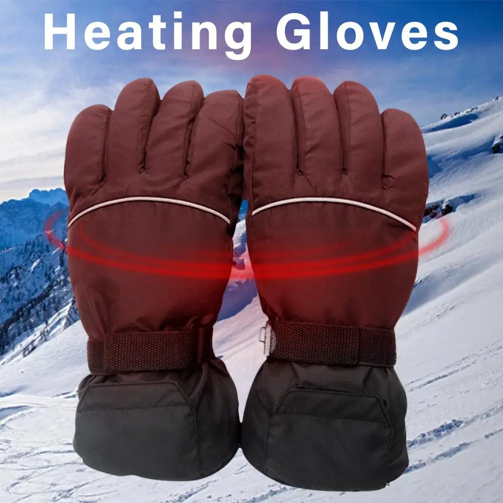 4,5 V электрические перчатки питание от аккумулятора зимние лыжные хлопковые перчатки с подогревом пять пальцев на открытом воздухе верховая Рыбалка перчатки с подогревом