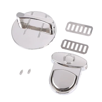 

Buckle Twist Lock Hardware For Bag Shoulder Handbag DIY Craft Turn Locks Clasp 28TF