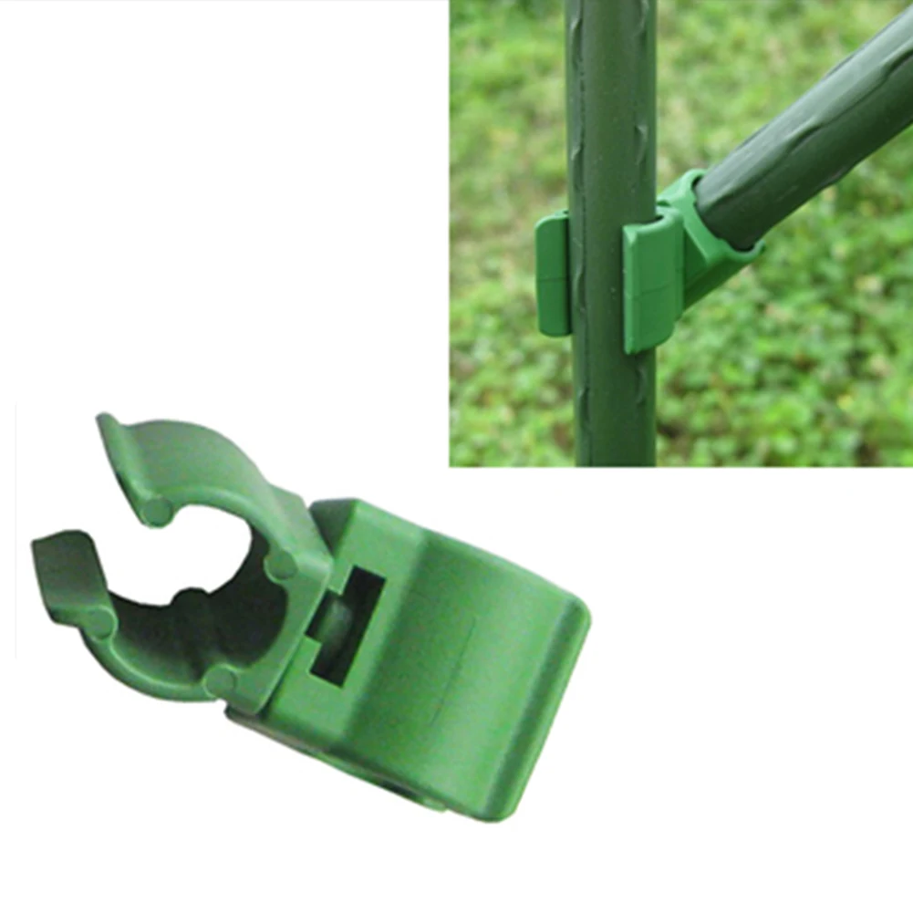 

12Pcs Plant support Plastic Fastener Gardening pillars Fixed Clamp Garden Shade Net Accessories Plastic Film Fixed Fittings