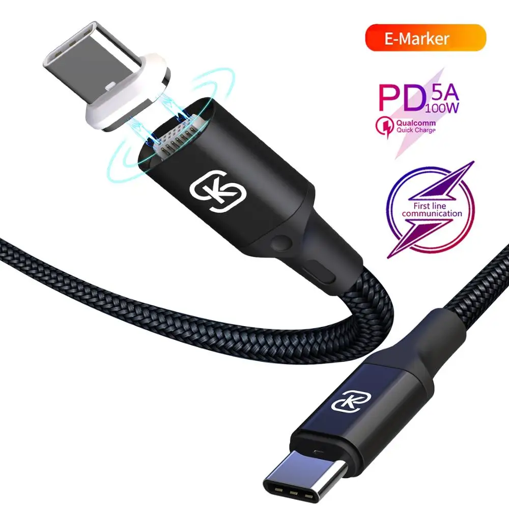 USB 3,1 type C к USB C кабель для MacBook Pro 100W PD Быстрая зарядка 4,0 3,0 Для samsung S10 Xiaomi Redmi K20 USBC зарядное устройство SIKAI