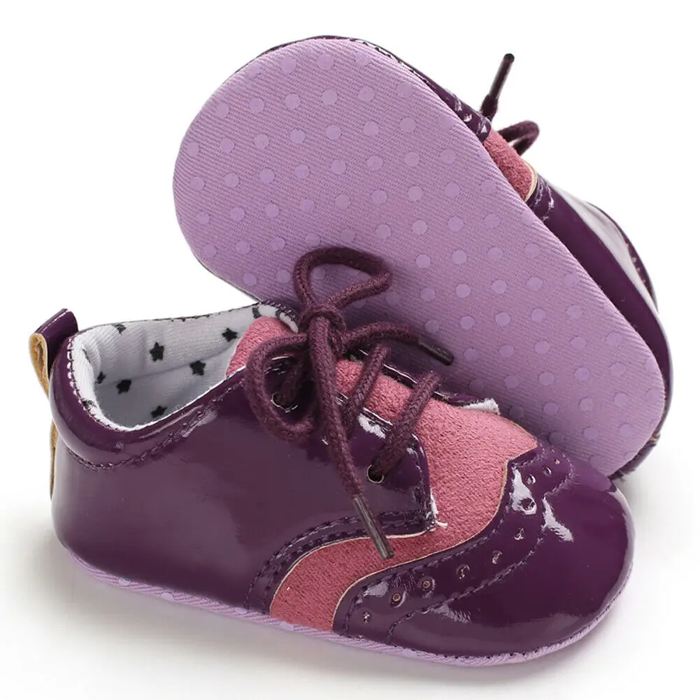  2019 Hot Toddler Girl Crib Shoes Newborn Baby Leather Soft Sole Prewalker Sneakers Toddler Girls Le