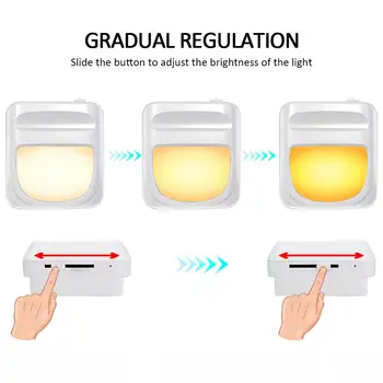 

Safety Lamp Induction Light Night Light Creative Bright Energy Saving LED Automatic Ligh Sensing EU/US Plug Plug-In Bedroom
