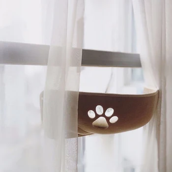 

Window Cat Hammock Bed Mount Pod Lounger Suction Cups Warm Bed For Pet Cat Rest House Soft And Comfortable Ferret Cage
