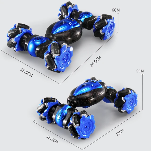 Stunt Twister Remote Control Car Toys 2.4GHz 4WD Twist- Desert Cars Gesture Control Remote Mountain Climbing Car Gift To Kids 3