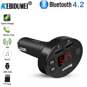 

Bluetooth FM Transmitter Modulator Handsfree Car Kit TF USB Music AUX Audio MP3 Player 3.1A Dual USB Phone Charger for Car Radio
