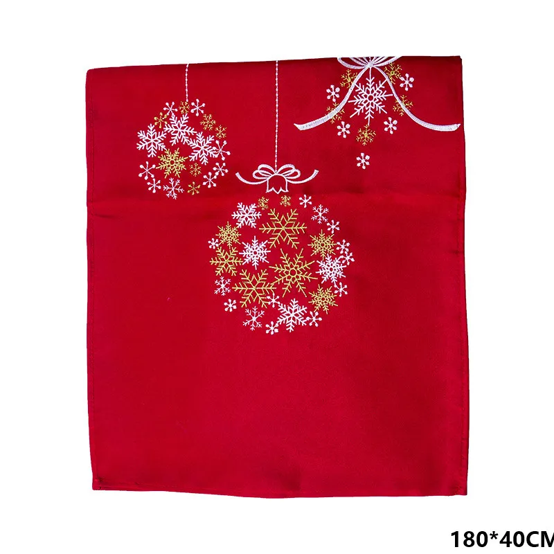 Red Table Snowflake Год 2119 скатерть Рождественская ужин вечерние украшения Noel Рождественская скатерть украшение для дома Aaornos De Navidad - Цвет: Red Table Snowflake