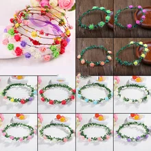 6 цветов и пряжа Foamflower маленький железный лист гирлянда путешествия Живописный район приморский праздник дети фото головной убор аксессуары