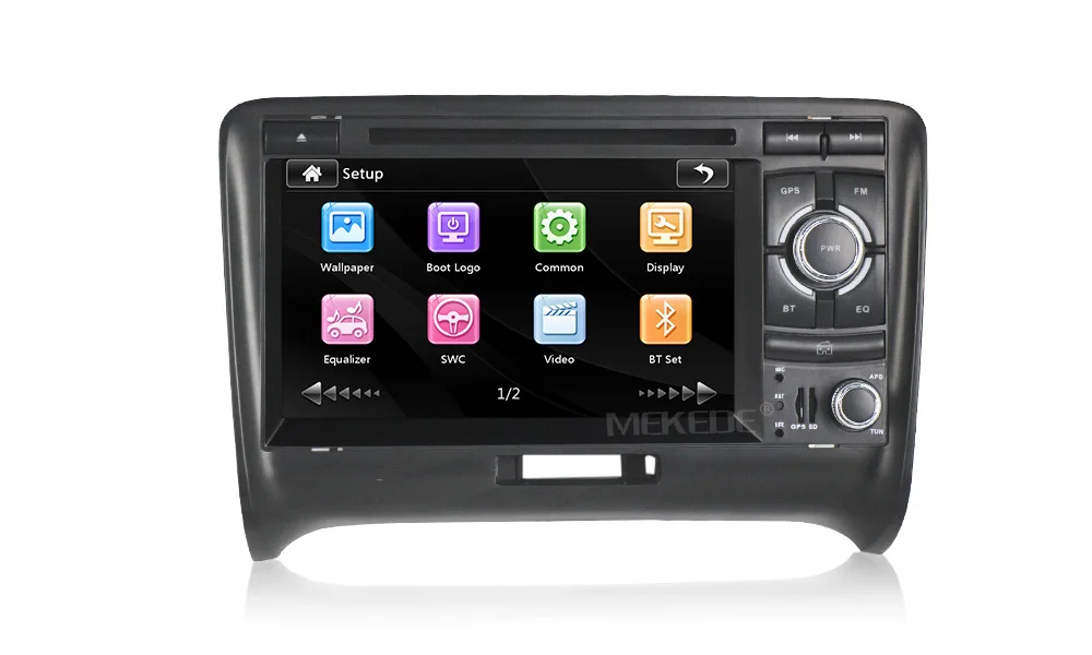 MEKEDE емкостный экран 2 Din 7 дюймов Автомобильный dvd-плеер для Audi TT MK2 8J 2006 2007 2008 2009 2010 2011 2012, gps, радио, BT
