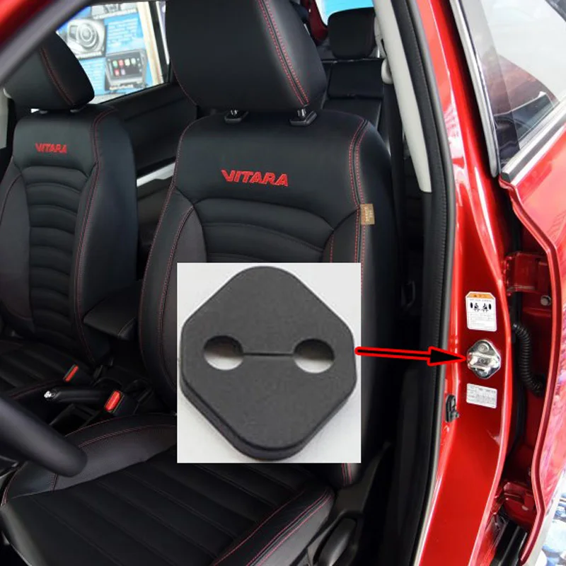 Для Suzuki Vitara Автомобильный Дверной замок замки крышка авто аксессуары 4 шт. Пластик