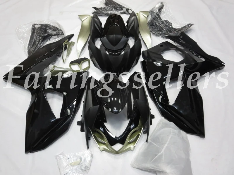 Gloss Back Литье под давлением ABS мотоцикл обтекатели комплект подходит для Suzuki GSX-R1000 09 10 11 12 13 14 15 16 Обтекатели красный белый черный - Цвет: Gloss Back