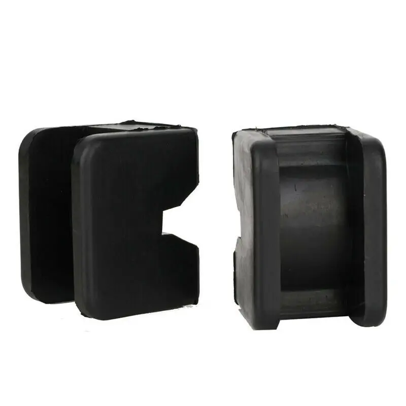 

2PCS Stand Accessories Guard Rubber Universal Protective Vehicle Adapter Rail Floor Car Lifting Black Slotted Frame Jacking Pad