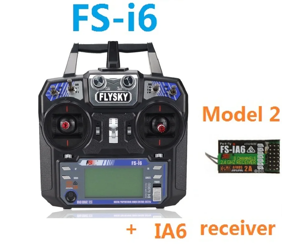 Flysky FS-i6 FS I6 2,4G 6CH AFHDS RC передатчик контроллер с FS-iA6 FS-iA6B приемником для радиоуправляемого вертолета самолета квадрокоптера - Цвет: FS-I6  IA6 model 2