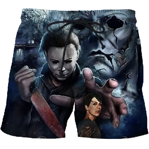 STK-289 Клоун 3D печати летние пляжные шорты для серфинга Masculino мужские дорожные шорты «Аниме» Быстросохнущий отдых уличная - Цвет: STK-289