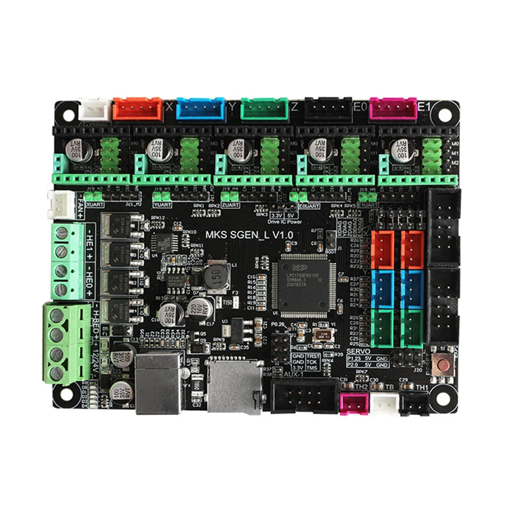 TMC2208 Mute Драйвер шагового двигателя TMC2130 Замена 32-бит Cortex M3 mks-tft полной серией продукции Сенсорный экран ЖК-дисплей 12864 MINI12864