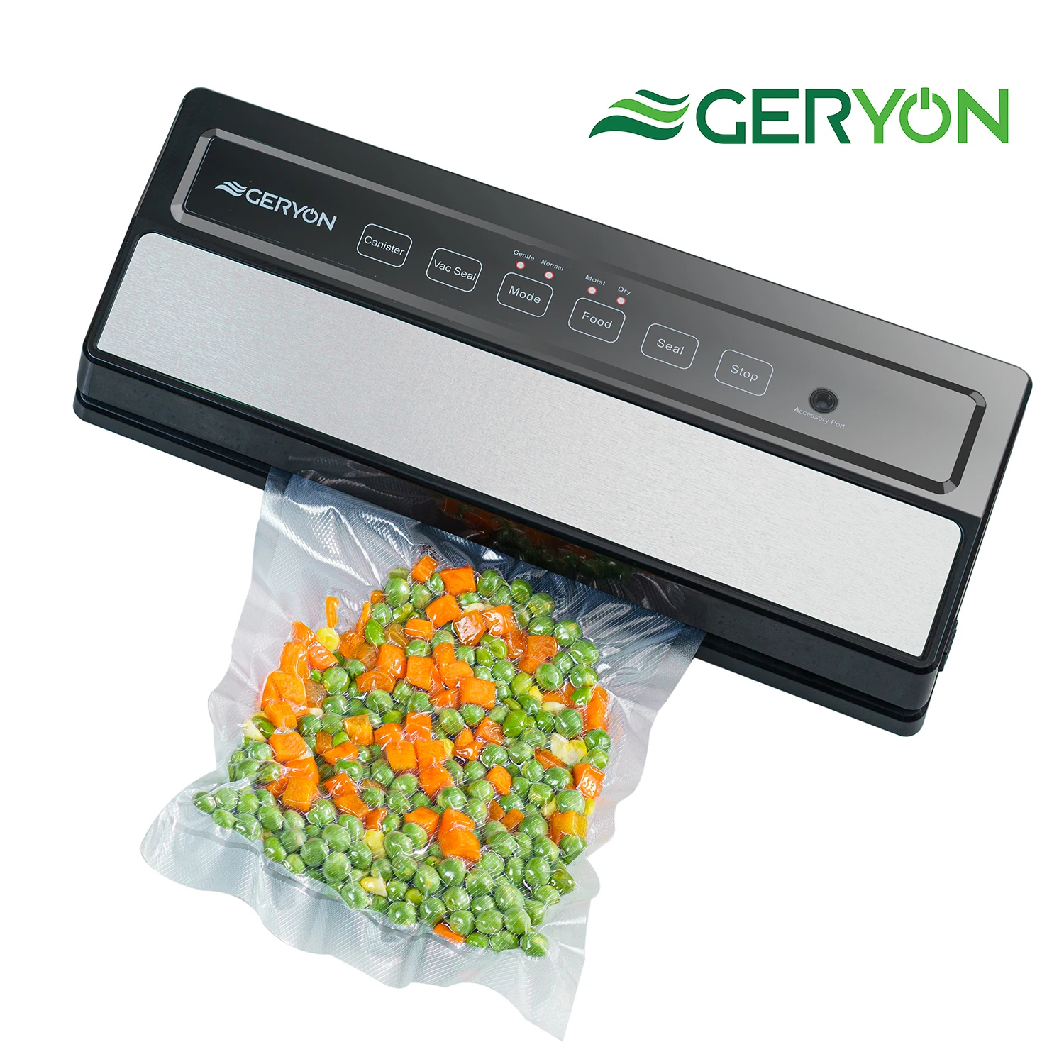 GERYON Household Vacuum Sealer Machine With Vacuum Bags Roll Sous Vide