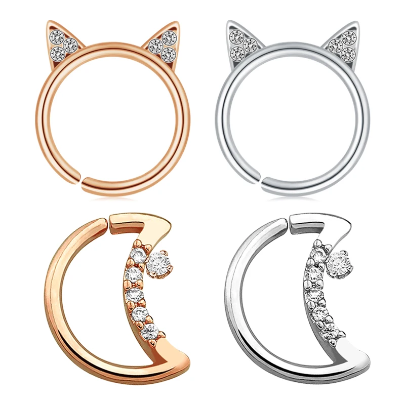 Серьги Daith Rook 16 г хирургическая сталь хрящ раковины пирсинг подкова штанга