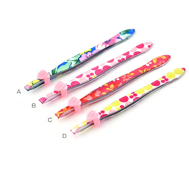 A Брови нержавеющая сталь tweezers удаление волос для лица Триммер для бровей зажим для ресниц косметический инструмент для макияжа - Цвет: A