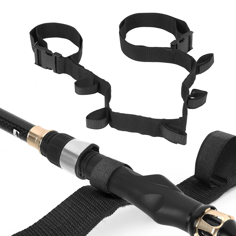 

Lixada 2pcs Car Fishing Rod Strap Vehicle Fishing Rod Carrier Stand Fishing Rod Storage Rack Holder Fishing Rods Accessories