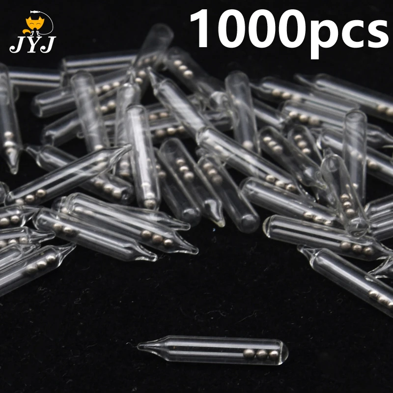 1000pcs/lot Wholesale 3mm 4mm 5mm Jig Fishing Lure Glass Rattles Insert