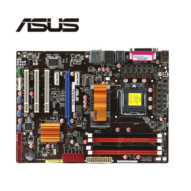 Для Asus P5P43TD PRO настольная материнская плата P43 Socket LGA 775 Q8200 Q8300 DDR3 оригинальная б/у материнская плата в продаже