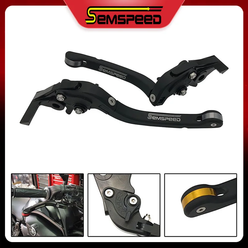 Semspeed CNC Алюминиевый Регулируемый складной рычаг тормоза мотоцикла для Kawasaki Z900 Z650