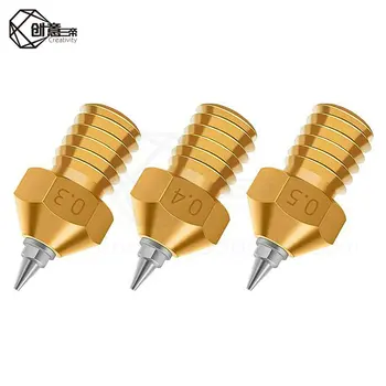 

2pcs New design V6 0.2/0.4/0.3/0.5mm lance nozzle / Pointed nozzle for 1.75mm Prusa I3 3D printer parts Titan Extruder