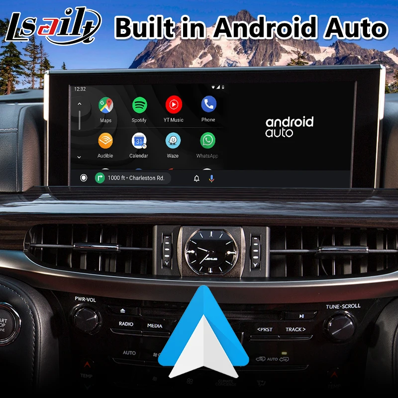 Lsailt Android Carplay навигационный интерфейс для Lexus LX570 управление мышью 2016 2020 модель