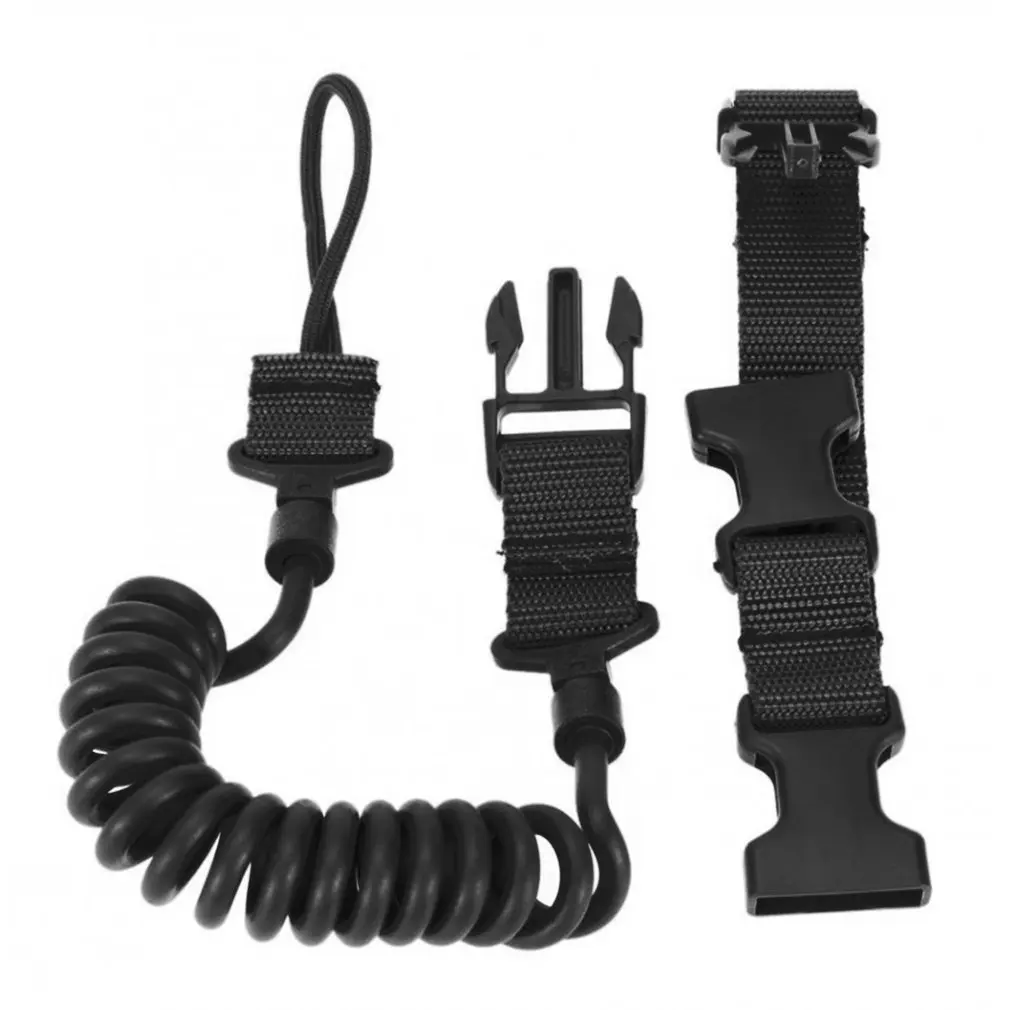 

Elastic Tactical Safety Lanyard Rope Outdoor Anti-lost Elastic Key Ring EDC Extension-type Spring Adjustable Belt NEW Arrival